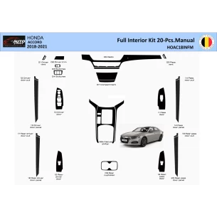 Honda Accord 2018-2022 Manual Interior WHZ Dashboard trim kit 20 Parts 2