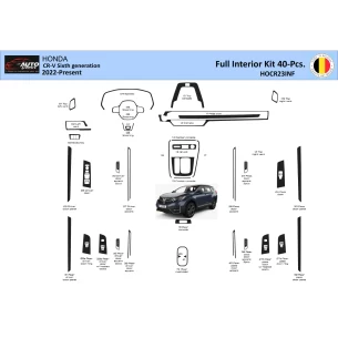 Honda CR-V 2023-Present Interior WHZ Dashboard trim kit 40 Parts 2