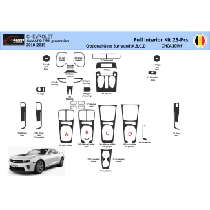 Chevrolet Camaro 2010-2015 Interior WHZ Dashboard trim kit 23 Parts 2