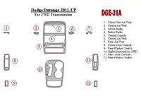 Dodge Durango 2011-UP Interior BD Dash Trim Kit - 2 - Interior Dash Trim Kit Dodge Durango 2011-UP Interior BD Dash Trim Kit - 2 - Interior Dash Trim Kit