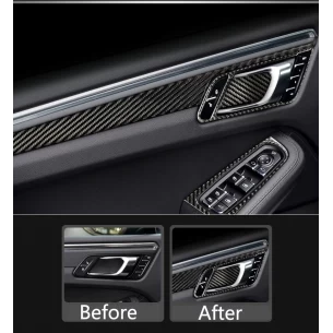 Porsche Macan 2014-2021 3D Interior Dashboard Trim Kit Dash Trim Dekor 38-Parts