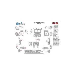 Chrysler 200 2011-UP Full Set Interior BD Dash Trim Kit