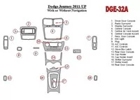 Dodge Journey 2011-UP Interior BD Dash Trim Kit - 1 - Interior Dash Trim Kit Dodge Journey 2011-UP Interior BD Dash Trim Kit - 1 - Interior Dash Trim Kit