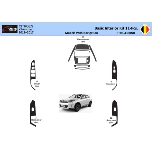 Citroën C4 Aircross 2012-2017 Interior WHZ Basic Dashboard trim kit Navi 11 Parts 2