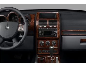 Dodge Nitro 2007-2012 3D Interior Dashboard Trim Kit Dash Trim Dekor 74-Parts - 1 - Interior Dash Trim Kit