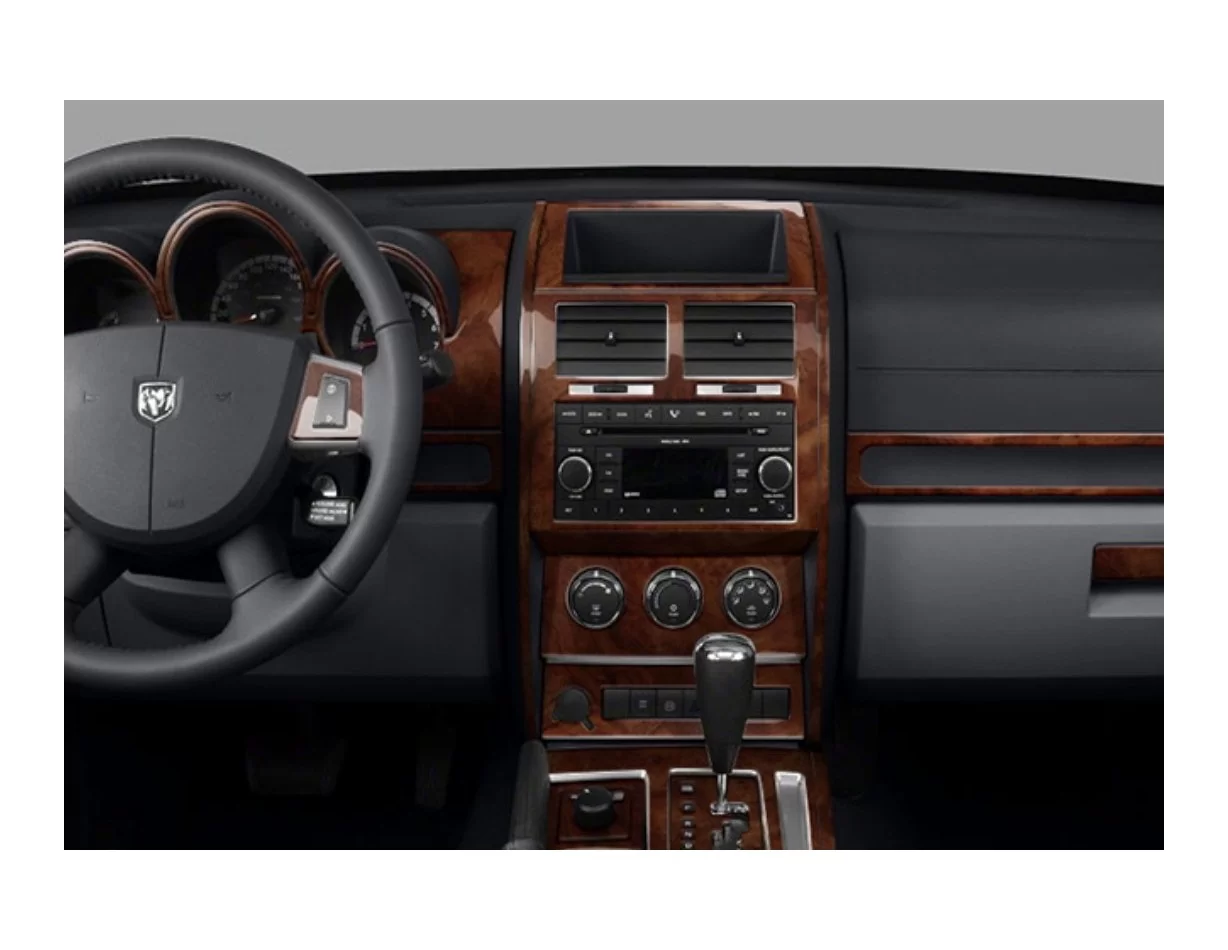 Dodge Nitro 2007-2012 3D Interior Dashboard Trim Kit Dash Trim Dekor 74-Parts - 1 - Interior Dash Trim Kit