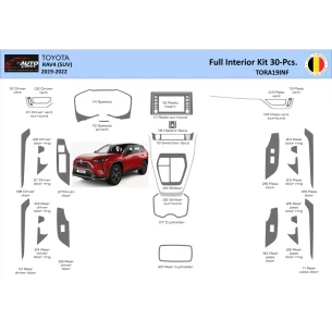 Toyota RAV4 2019-2022 Interior WHZ Dashboard trim kit 30 Parts 2