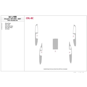 Chrysler 300 2005-2007 Door Handles Interior BD Dash Trim Kit