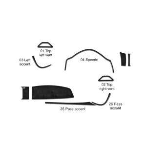 Subaru BRZ Coupe 2012-2020 Interior WHZ Dashboard trim kit 28 Parts