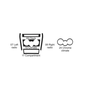 Subaru BRZ Coupe 2012-2020 Interior WHZ Dashboard trim kit 28 Parts