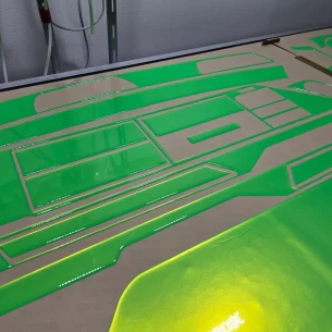 Daf XF XG XG-Plus 2021 3D Interior Dashboard Trim Kit Dash Trim Dekor 27 Parts 