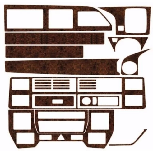 MAN TGX TGS 2020-2024 3D Interior Dashboard Trim Kit Dash Trim Dekor 25-Parts