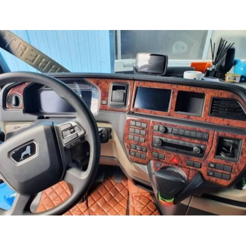 MAN TGX TGS 2020-2024 3D Interior Dashboard Trim Kit Dash Trim Dekor 25-Parts