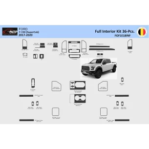 Ford F-150 SuperCab 2018-2020 Interior WHZ Dashboard trim kit 39 Parts 2