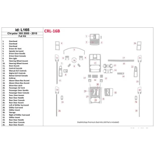 Chrysler 300 2008-UP Full Set Interior BD Dash Trim Kit 2