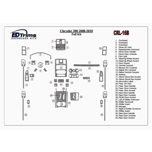 Chrysler 300 2008-UP Full Set Interior BD Dash Trim Kit