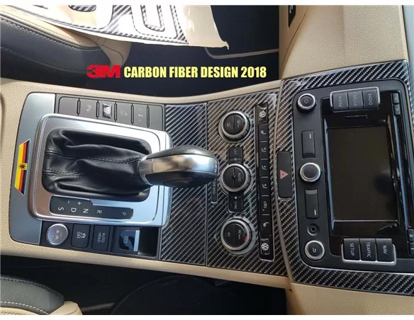 Fiat 500 2012-2015 3D Interior Dashboard Trim Kit Dash Trim Dekor 27-Parts