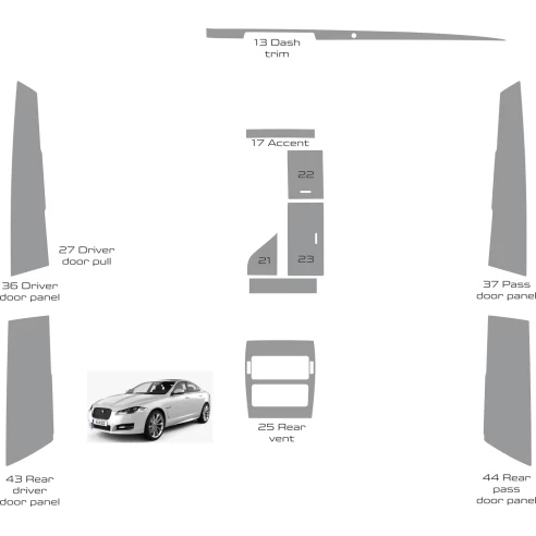 Jaguar XF 2009-2015 Full Set, With OEM Interior WHZ Dash Trim Kit