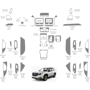 Subaru Forester 2019-2024 Interior WHZ Dashboard Full trim kit 37 Parts 2