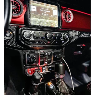 Jeep Wrangler Unlimited Rubicon 2018-2023 Interior WHZ Dashboard trim kit 25 Parts