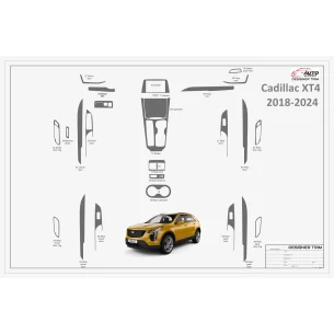 Cadillac XT4 2018-2024 Full Set Interior BD Dash Trim Kit 28 Parts