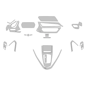 BMW Z4 G29 2018 Car Interior Wrap Cutting Template