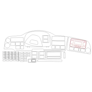 MAN Lion’s Coach III 2017 3D Interior Dashboard Trim Kit Dash Trim Dekor 32-Parts 2