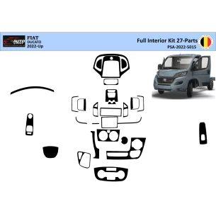 Peugeot Boxer 2021 3D Interior Dashboard Trim Kit Dash Trim Dekor 27-Parts 2