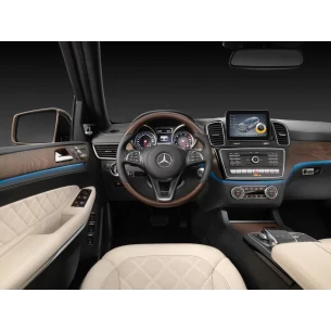 Mercedes-Benz GLS-Class X166 2015 Interior Wrap Cutting Template 2