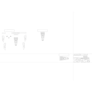 Mercedes-Benz GLS-Class X167 2019 Interior Wrap Cutting Template