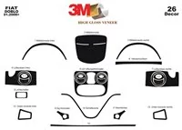 Fiat Doblo 01.01-08.09 3D Interior Dashboard Trim Kit Dash Trim Dekor 26-Parts - 2 - Interior Dash Trim Kit Fiat Doblo 01.01-08.09 3D Interior Dashboard Trim Kit Dash Trim Dekor 26-Parts - 2 - Interior Dash Trim Kit