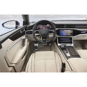 Audi A7 4K 2018 Car Interior Wrap Cutting Template 2