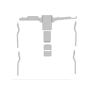 Tesla Model S 2012 Car Interior Wrap Cutting Template