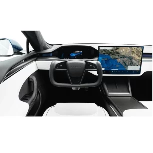 Tesla Model S 2021 Car Interior Wrap Cutting Template 2