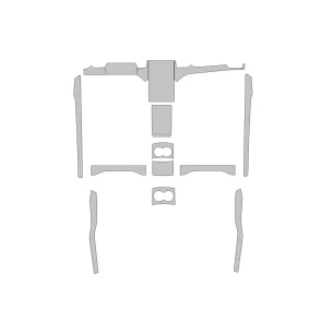Tesla Model X 2015 Car Interior Wrap Cutting Template