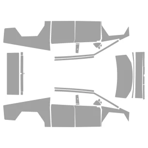 Tesla Cybertruck 2024 Car Body Wrap PPF Cutting Template 2