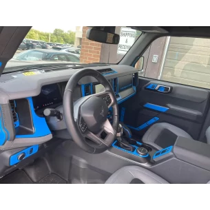 Ford Bronco 2021-2024 3D Interior Dashboard Trim Kit Dash Trim Dekor 56-Parts