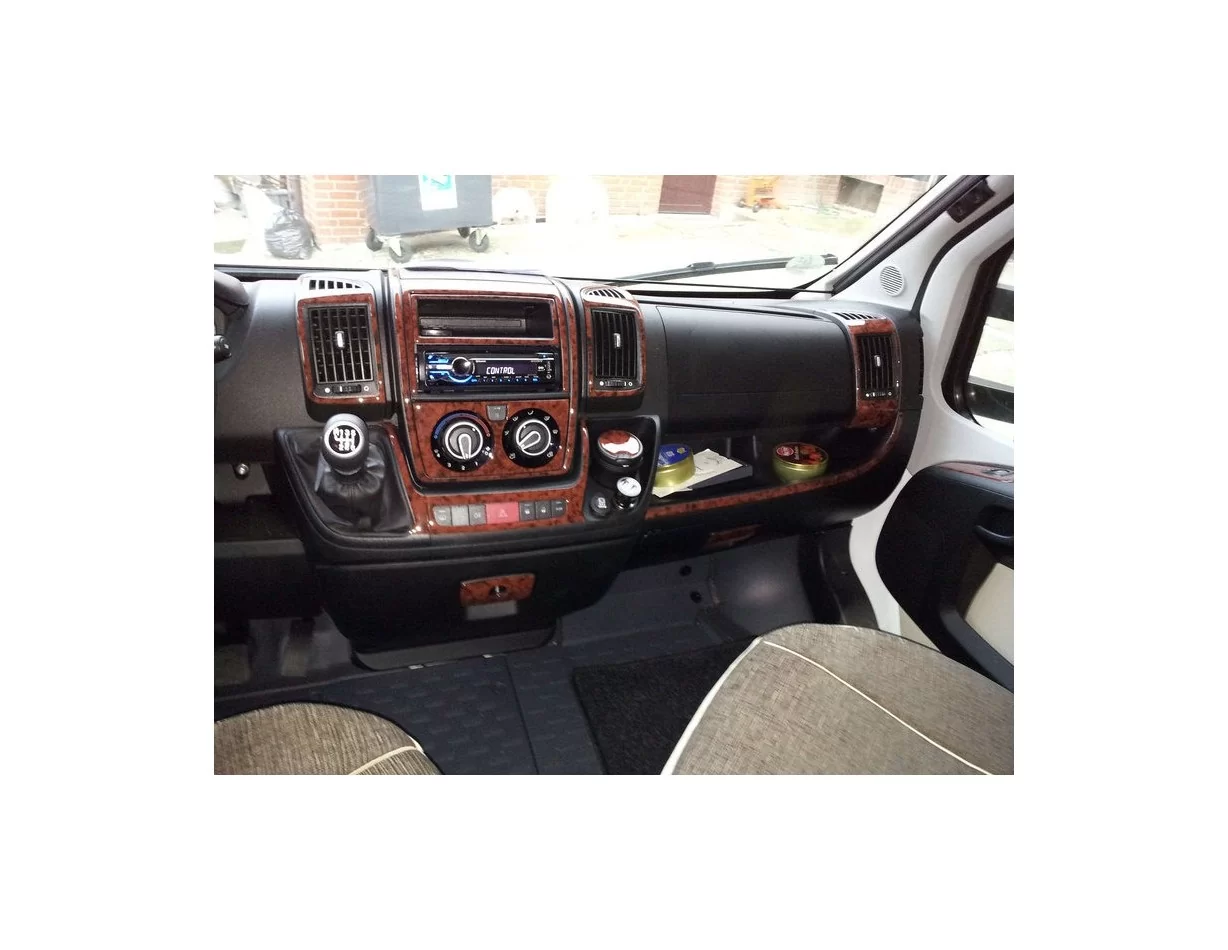 Fiat Ducato 02.2006 3D Interior Dashboard Trim Kit Dash Trim Dekor 20-Parts - 1 - Interior Dash Trim Kit