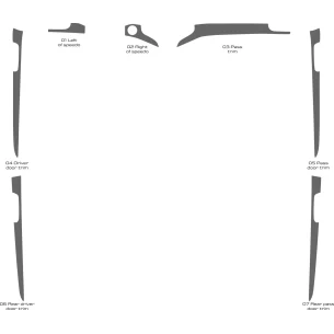 Jeep Grand Cherokee 2011-2020 Interior WHZ Dashboard trim kit 11 Parts