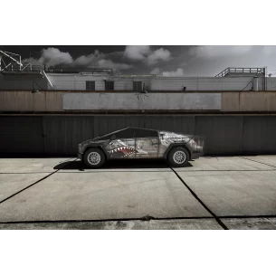 Tesla Cybertruck 2024 P-51 Mustang-Inspired Full Vehicle Designer Wrap 2