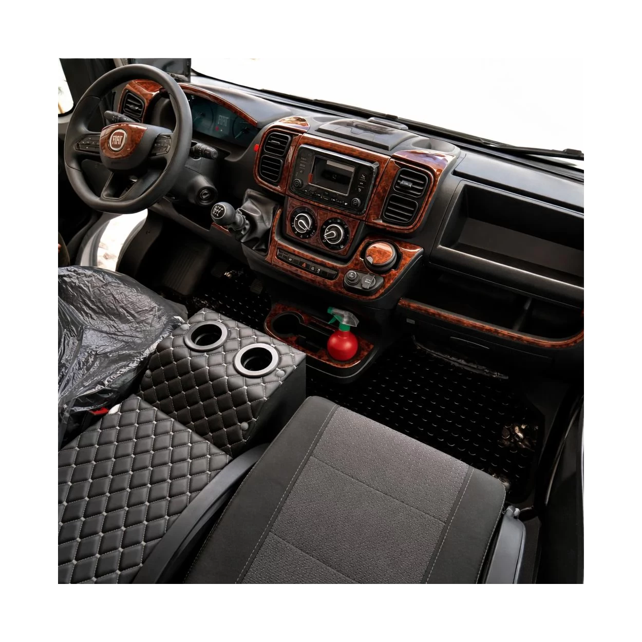 Fiat Ducato 2022 3D Interior Dashboard Trim Kit Dash Trim Dekor 22-Parts