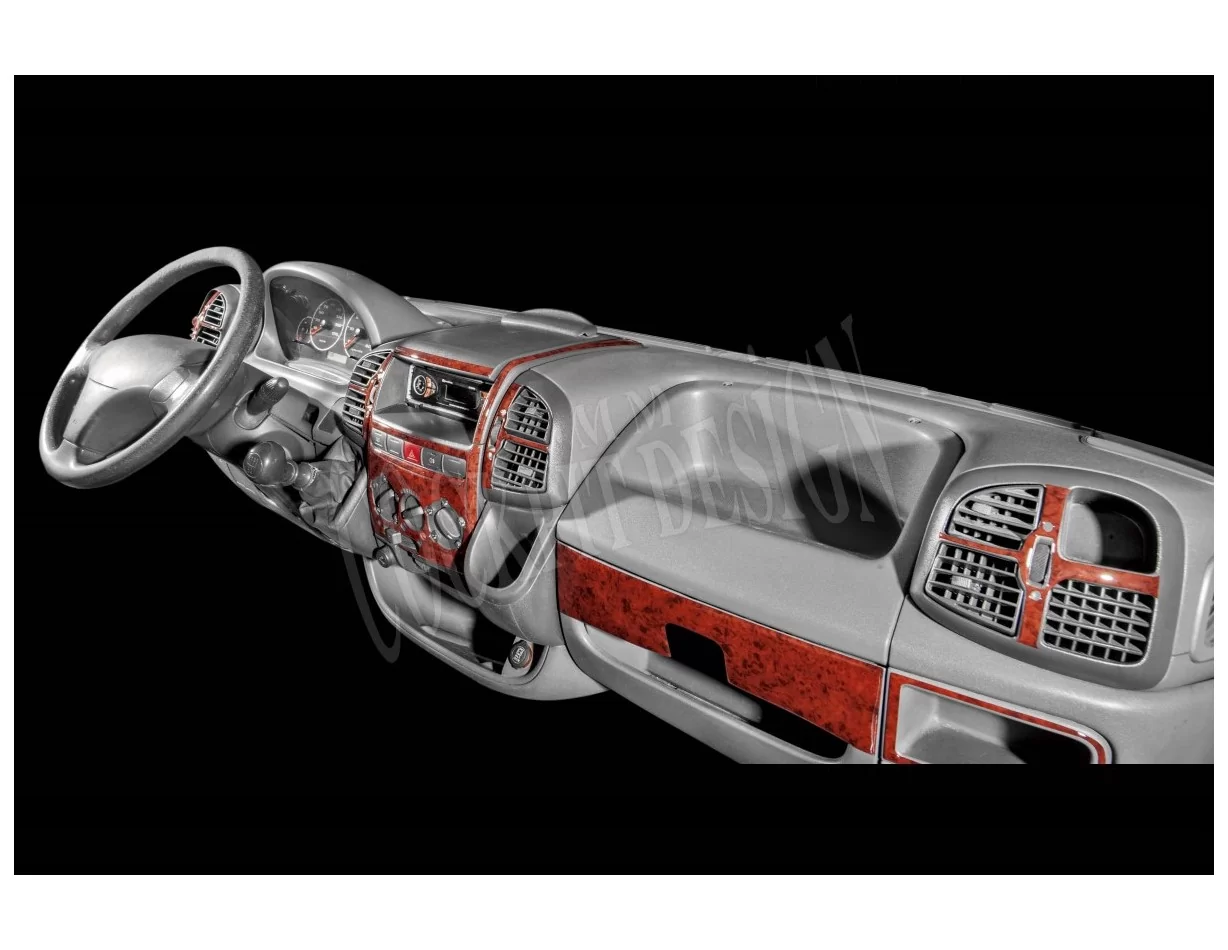Fiat Ducato 03.02-01.06 3D Interior Dashboard Trim Kit Dash Trim Dekor 15-Parts - 1 - Interior Dash Trim Kit