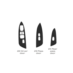 Hyundai Veloster 2019-2022 Basic Set Interior Dashboard Trim Kit