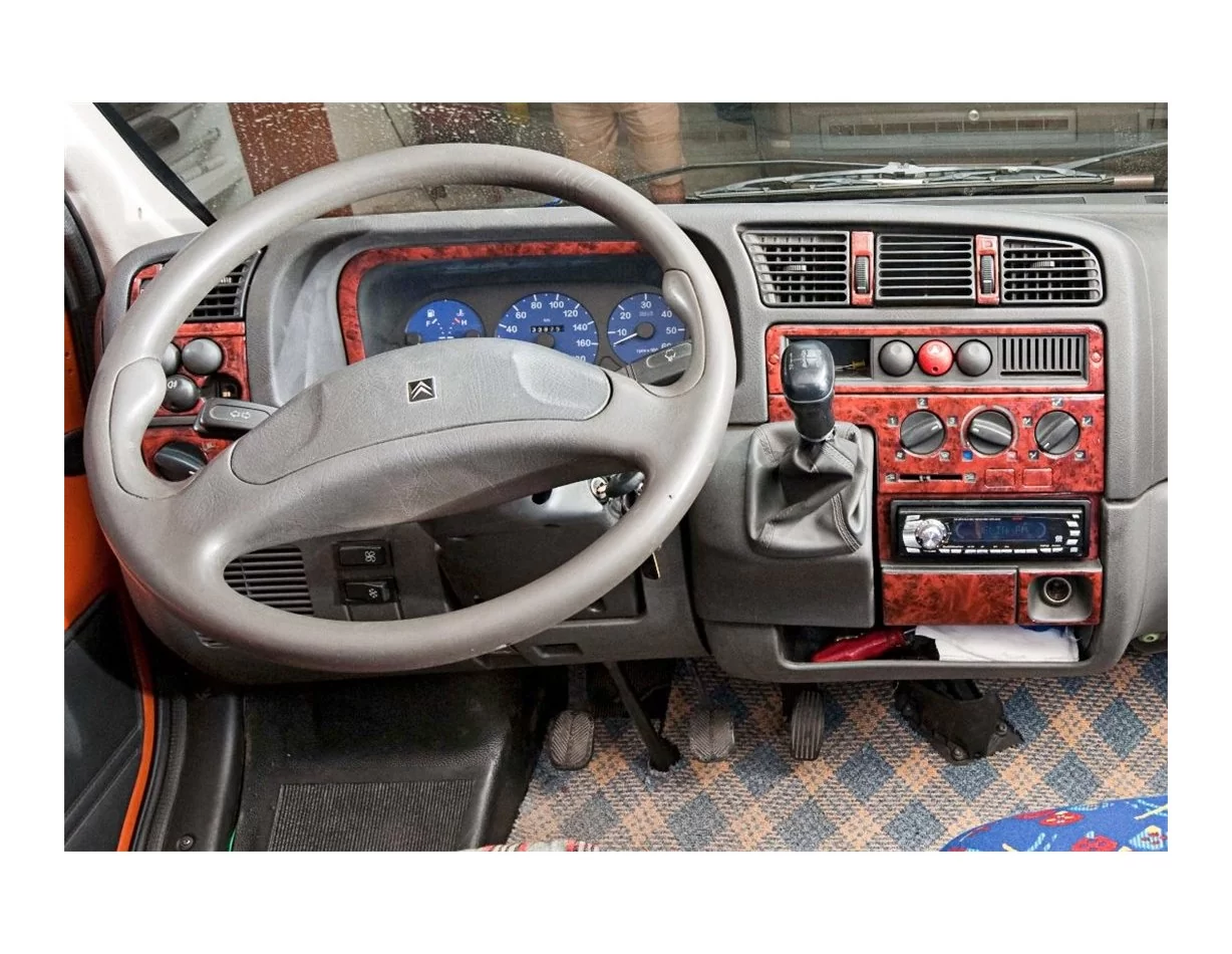 Fiat Ducato 03.94-02.02 3D Interior Dashboard Trim Kit Dash Trim Dekor 32-Parts - 1 - Interior Dash Trim Kit