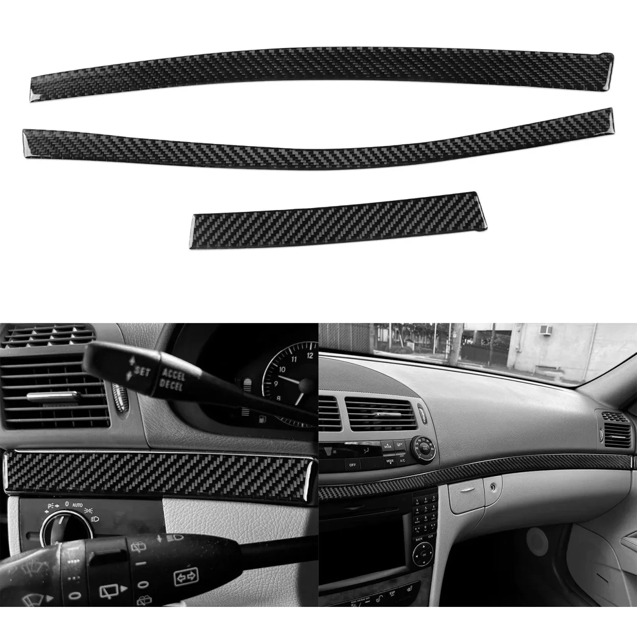 Mercedes Benz E Class W211 2003-UP 19C Set Interior BD Dash Trim Kit