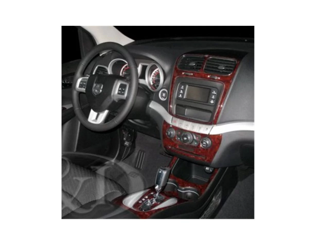 Fiat Freemont ab 2011 3D Interior Dashboard Trim Kit Dash Trim Dekor 19-Parts - 1 - Interior Dash Trim Kit