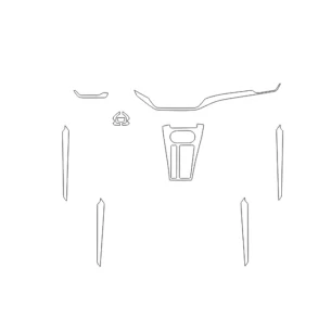 Skoda Enyaq 2023 3D Interior Dashboard Trim Kit Dash Trim Dekor 7-Parts 2