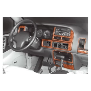 Chrysler Grand Cherokee 01.1996 3D Interior Dashboard Trim Kit Dash Trim Dekor 10-Parts