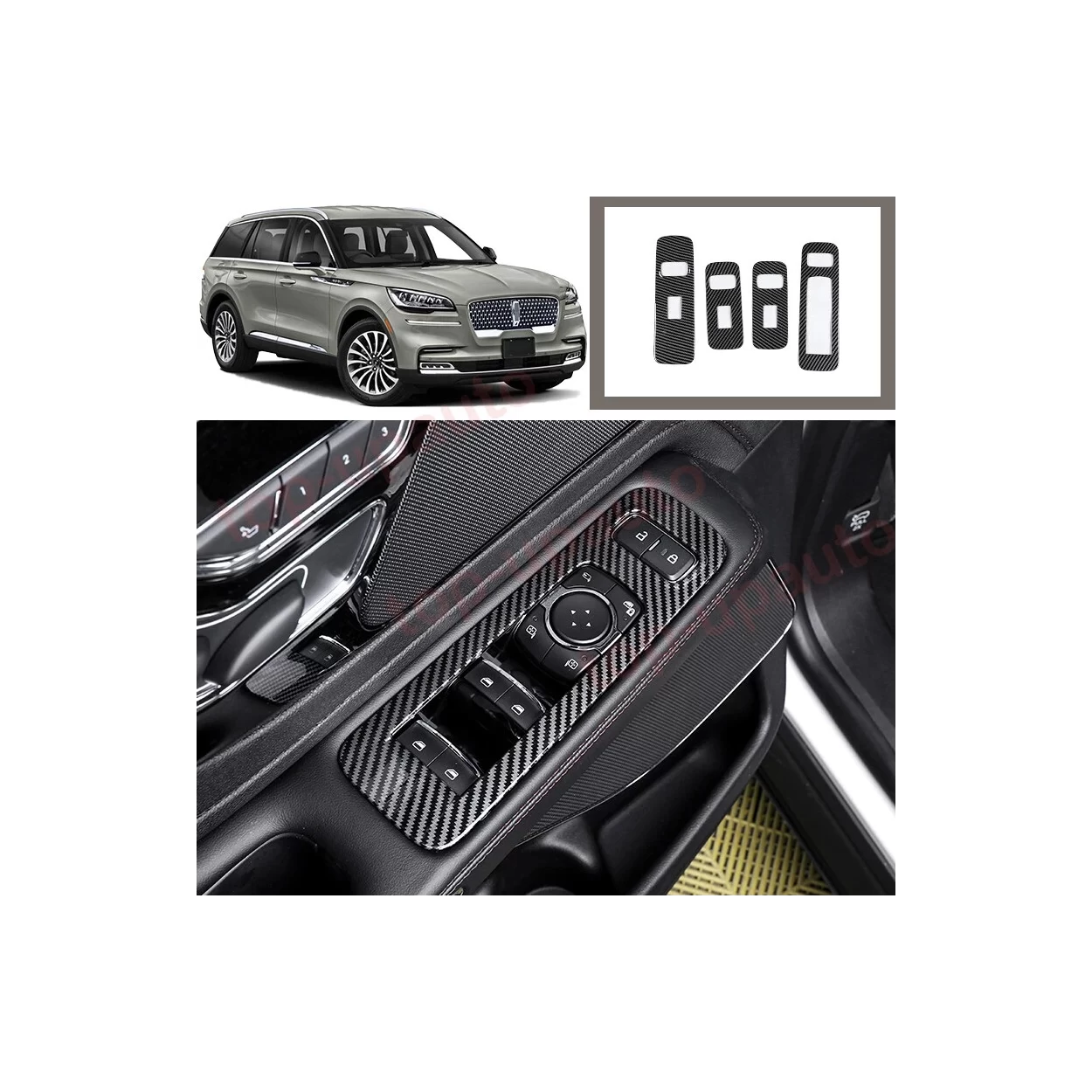Lincoln Aviator 2020-2022 Full Interior BD Dash Trim Kit