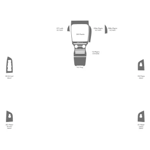 Lincoln MKX 2016-2018 Full Set Interior BD Dash Trim Kit 2